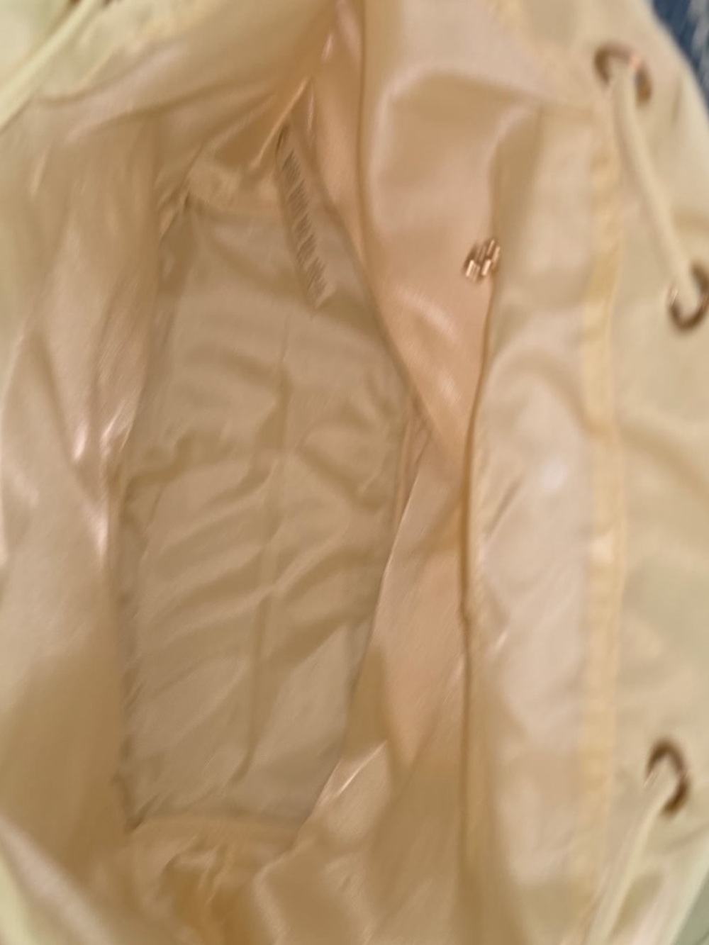 Year of Ours Light Yellow Womens Backpack Tote - Picture 6 of 10